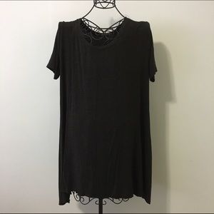 Dark grey babydoll dress