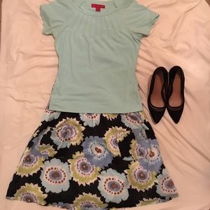 Mint dressy t-shirt with sequin detail