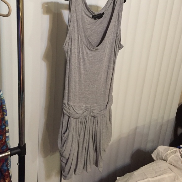 BCBG MAXAZRIA grey dress