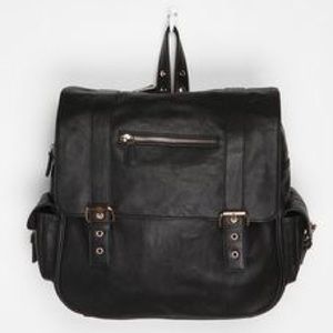 Faux Leather Backpack