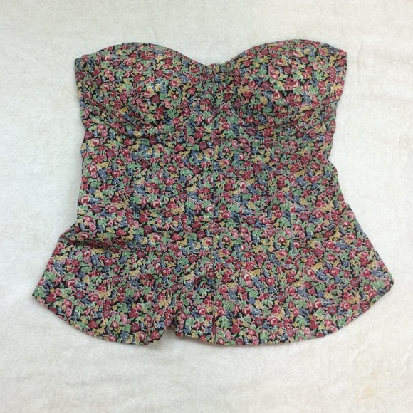 American rag's strapless floral design