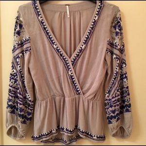 Free people embellished top