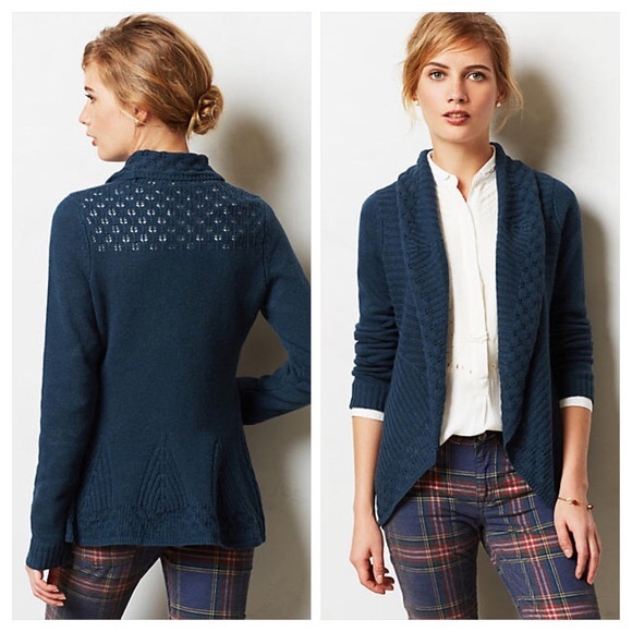 Anthropologie Scalloped Flutter Cardigan NWT sz M - Picture 1 of 2