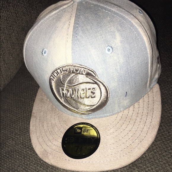 Houston rockets new era hat 7 3/8 bleached design