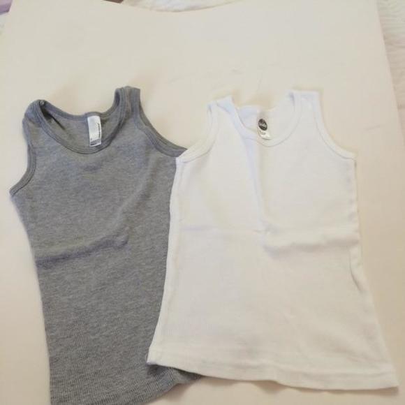 NWOT American Apparel Kids Tanks-Size 6