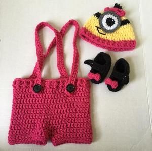 🎉Editor's Pick🎉🎃Crochet Girl Minion Costume🎃