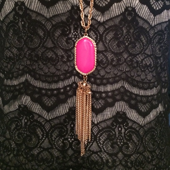 Pink Necklace, Kendra Scott look-a-like