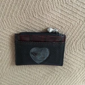 BNWOT Brighton black leather coin wallet