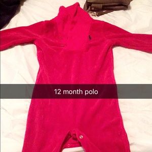 1pc polo outfits long sleeve/pants 1-12m 2-9m