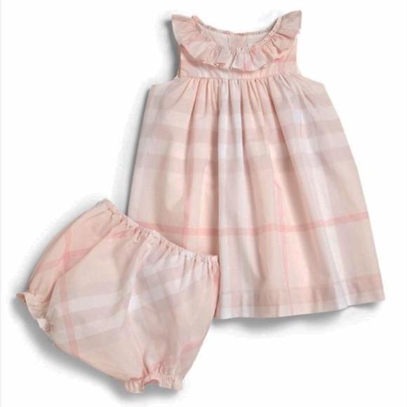 pink burberry dress Burberry Check Cotton Dress in Strawberry Pink at Nordstrom, Size 8