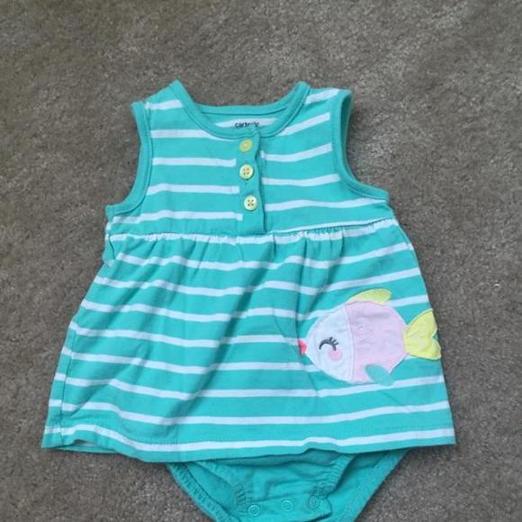 Once piece romper with skort bottom, size 6m