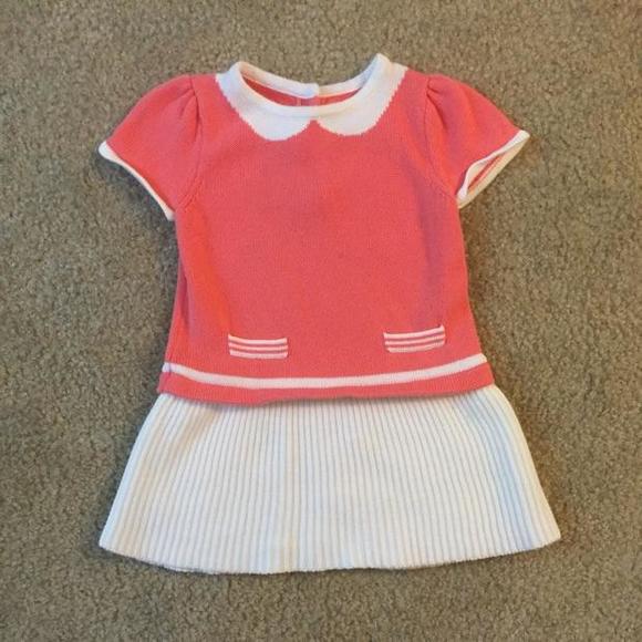 Janie and Jack short sleeve sweater dress (12-18m)