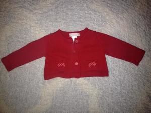 Janie And Jack red cardigan (6-12M)