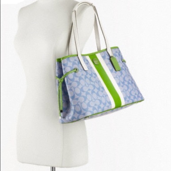 "Modeled" photo of coach PVC carry all.