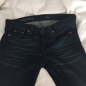J Crew Toothpick Jeans Size 26