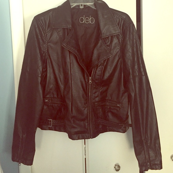 Black leather jacket