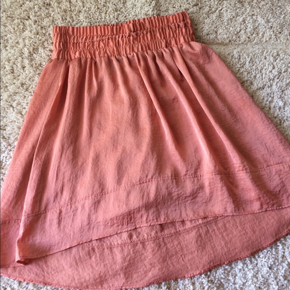 Lane Bryant peach hi-low skirt 14/16