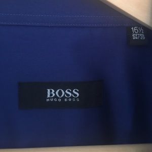 Blue Hugo Boss Dress Shirt size: 16 1/2