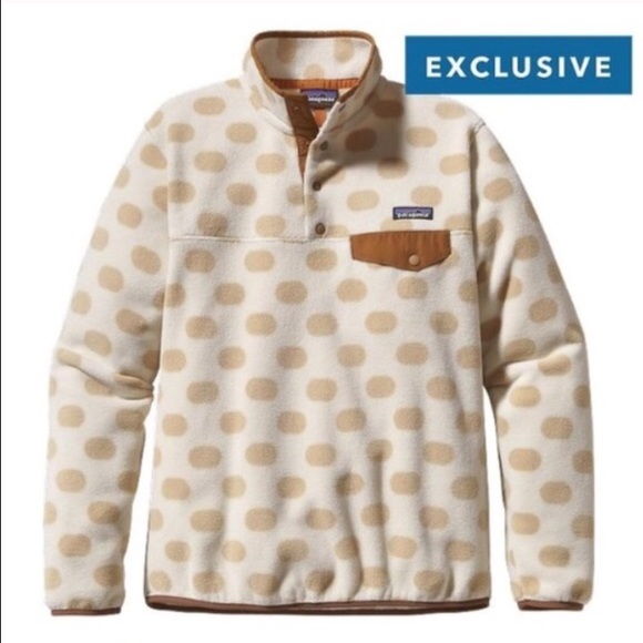 ISO Patagonia Synchilla Fleece Khaki Polka Dot