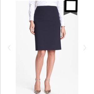 Theory Navy  "Golda 2" pencil skirt