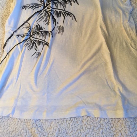 Loft t shirt with palm tree size L creme - Picture 2 of 3