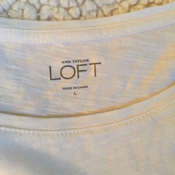 Loft t shirt with palm tree size L creme - Picture 3 of 3