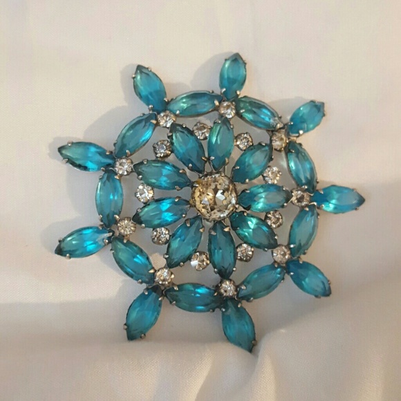 Vintage Blue Brooch