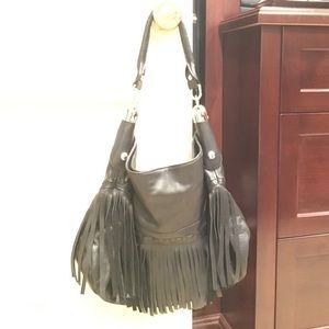 B. Makowsky leather fringe bag