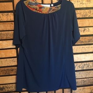 George Simonton Embellished Blouse