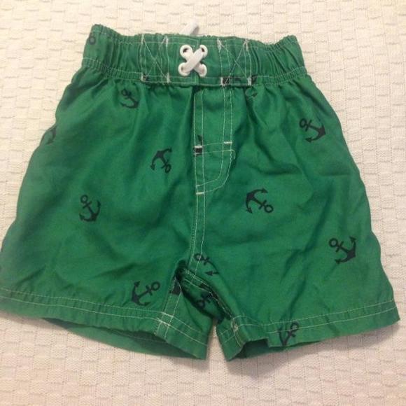 Swim trunks with anchors