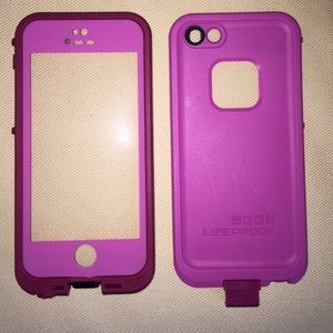 Life proof Pink IPhone 5/5s FRE waterproof case