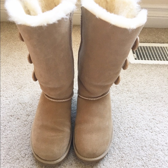Ugg tall bailey button down in sand winter boot - Picture 2 of 4