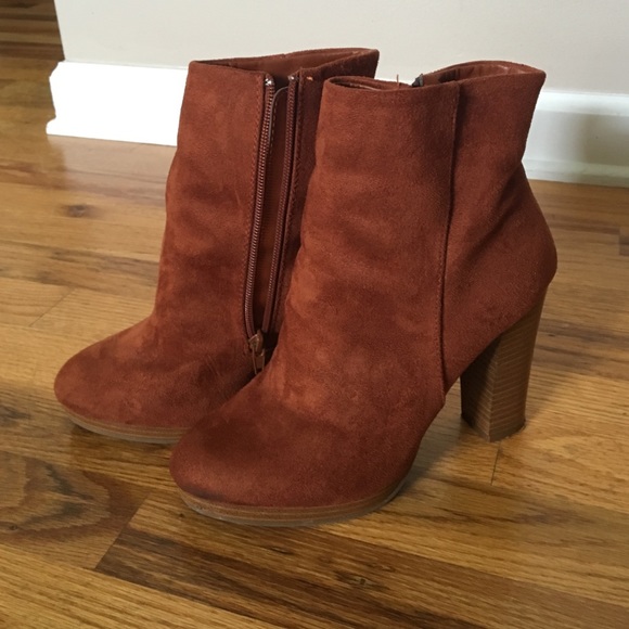 Cute rust color booties
