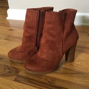 Cute rust color booties