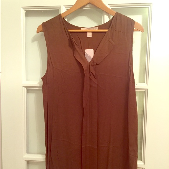 Brown tank top