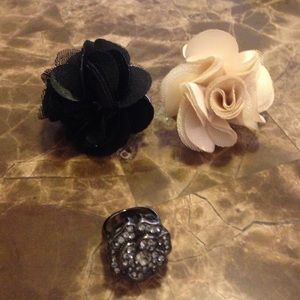 Flower Rings - Set of 3