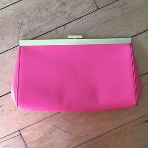 Pink J. Crew clutch