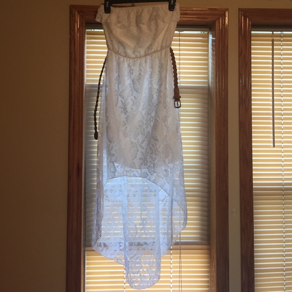 White high low summer dress.