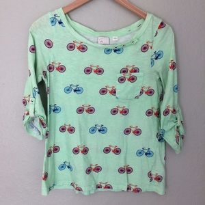 Anthropologie Bicycle tee by Postmark