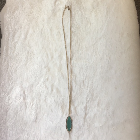 Kendra Scott- long necklace, forest jade