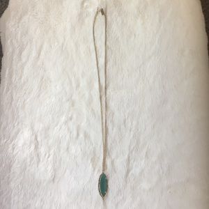 Kendra Scott- long necklace, forest jade