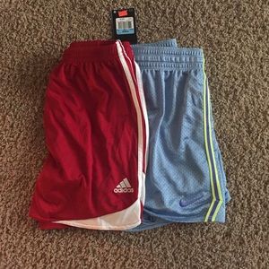 Nike Adidas running shorts lot (2 for 1)