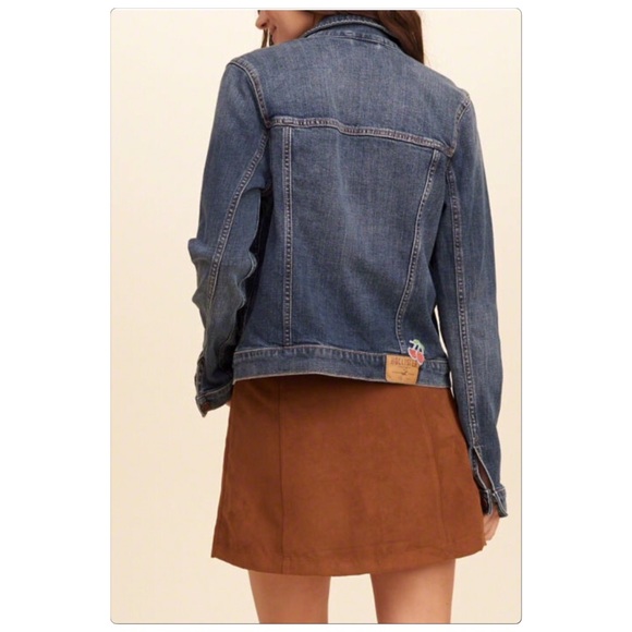 🆕 Hollister denim patch jacket - Picture 2 of 3