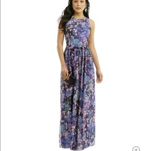 Shoshanna Hydrangea Maxi Gown