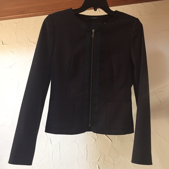 Tahiti Black collarless Blazer