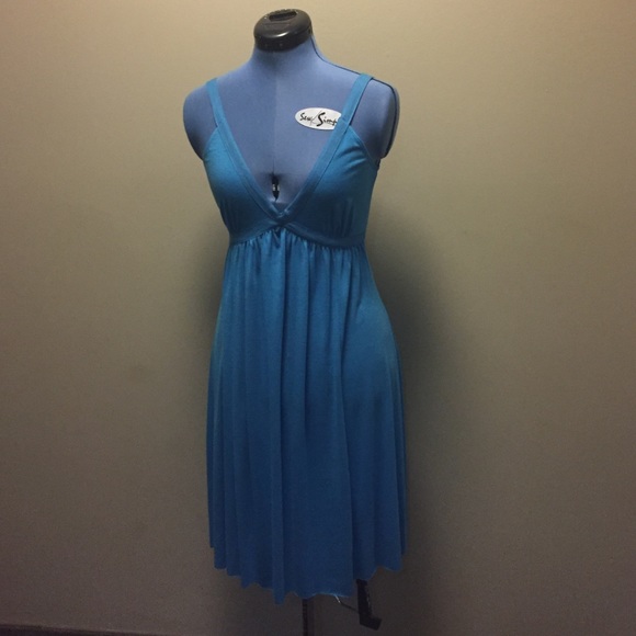 Sexy Blue Dress with two ties in the back!