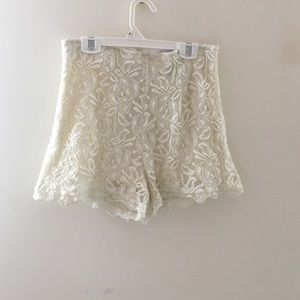 Lace shorts