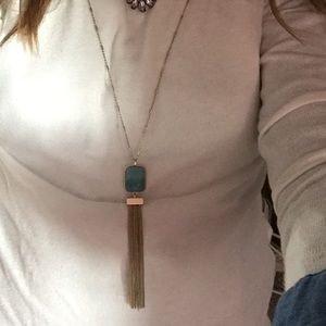 Tassel pendant necklace