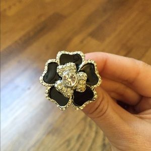 Lia Sophia Flower Diamond Ring.