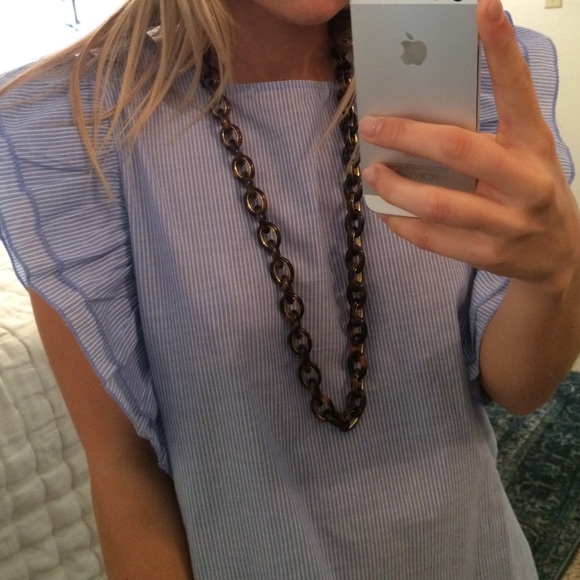 Michael Kors Tortoise Shell Chain Necklace